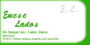 emese lados business card